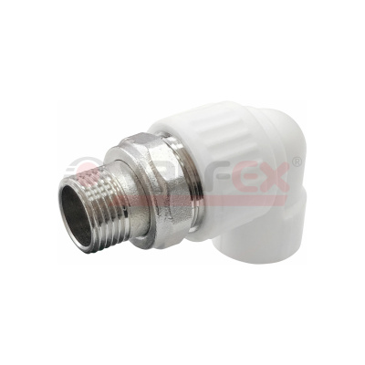 Угольник для радиатора с американкой (наружная резьба)